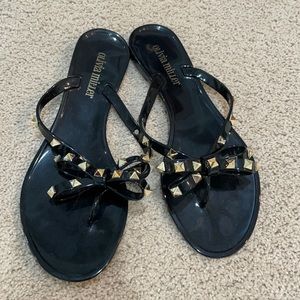 Gold Studded Olivia Miller Flipflops